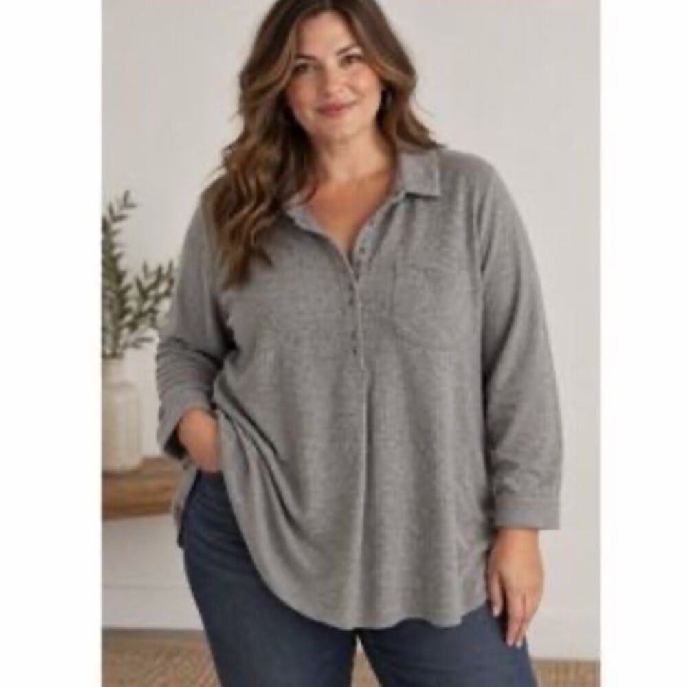 Soft Surroundings Women’s Ultra Soft Button Up Tunic
